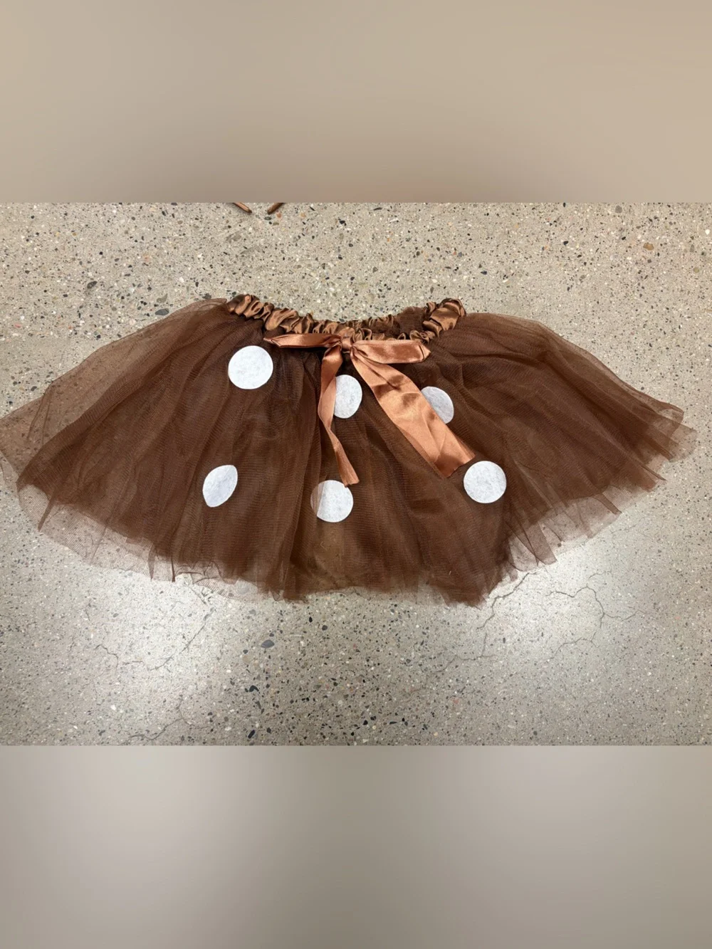 Children's Brown Reindeer Tutu Costume with Antler Headband